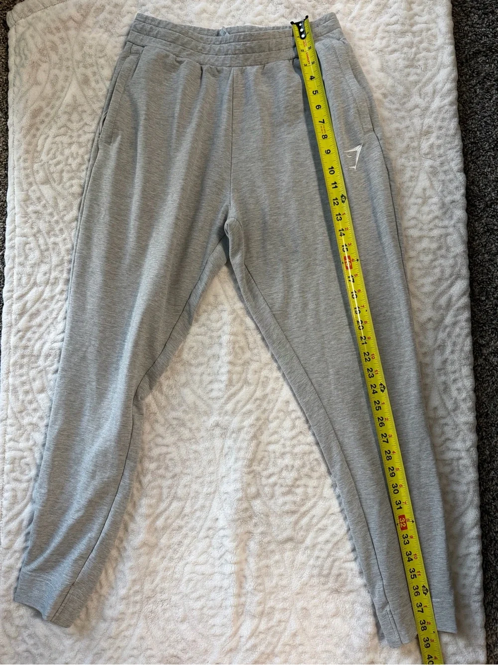 Gymshark Men’s Critical 2.0 Athletic Joggers in Light Grey Marl | Size M